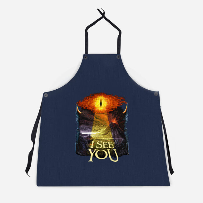 He Sees You-unisex kitchen apron-daobiwan