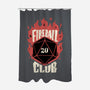 Fireball Club-none polyester shower curtain-The Inked Smith