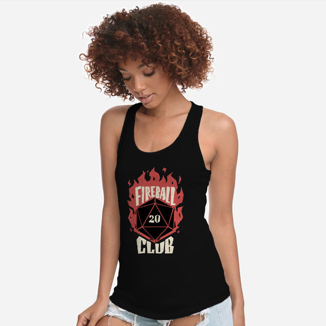 Fireball Club-womens racerback tank-The Inked Smith