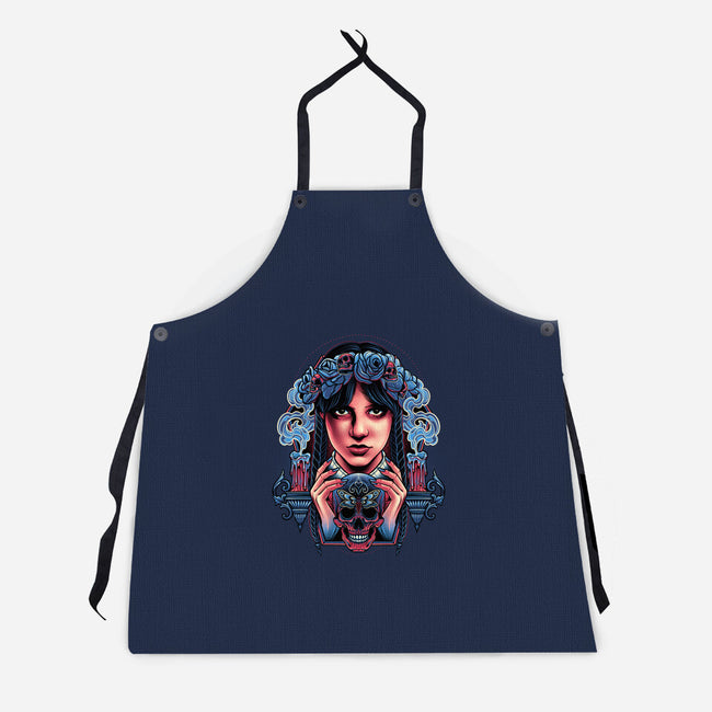 Gothic Portrait-unisex kitchen apron-glitchygorilla