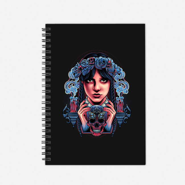 Gothic Portrait-none dot grid notebook-glitchygorilla