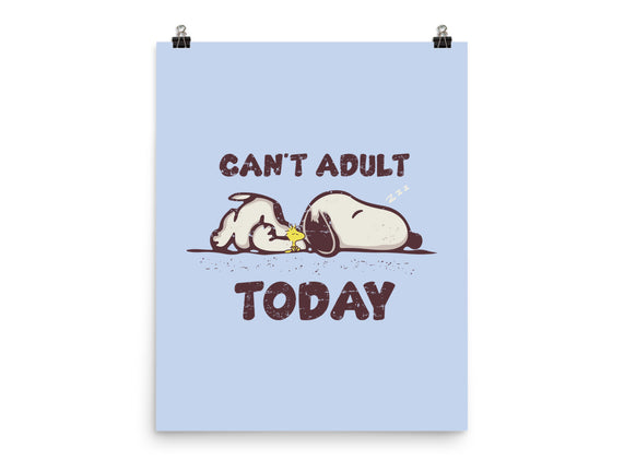 Snoopy Can't Adult