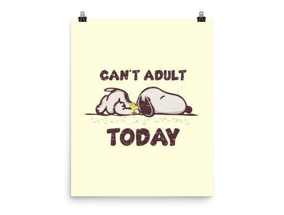 Snoopy Can't Adult