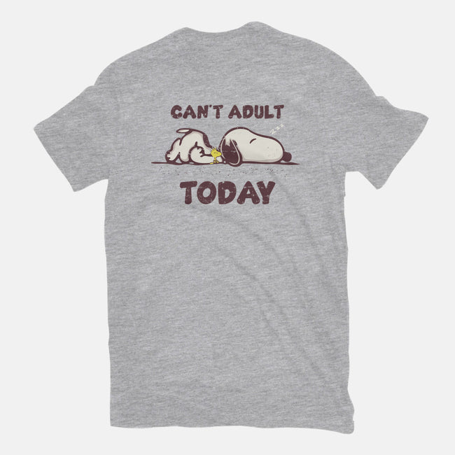 Snoopy Can't Adult-mens basic tee-turborat14