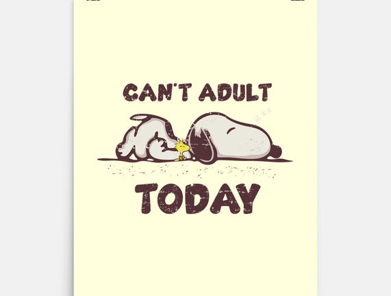 Snoopy Can't Adult