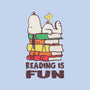 Reading Is Fun With Snoopy-none removable cover throw pillow-turborat14