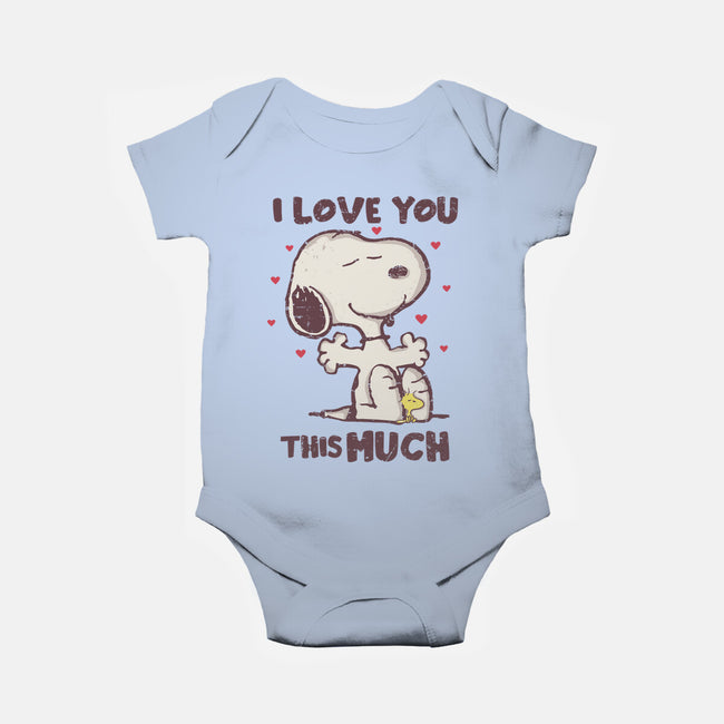 Love You This Much-baby basic onesie-turborat14