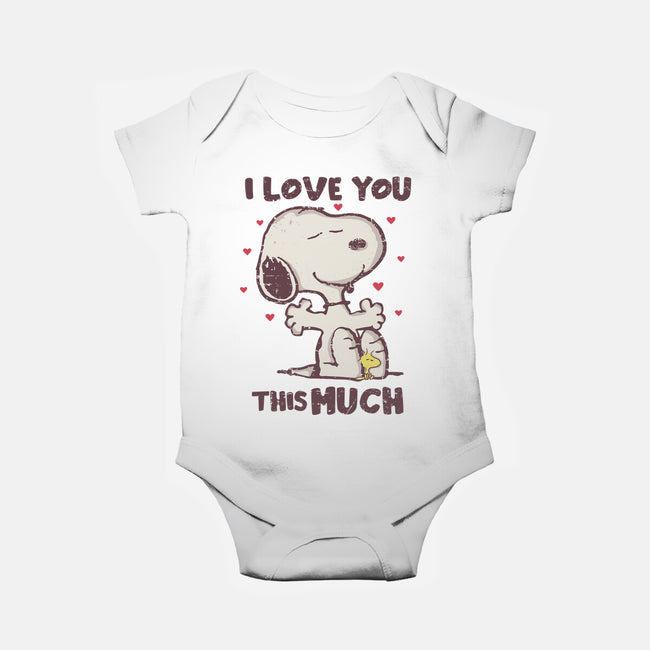 Love You This Much-baby basic onesie-turborat14