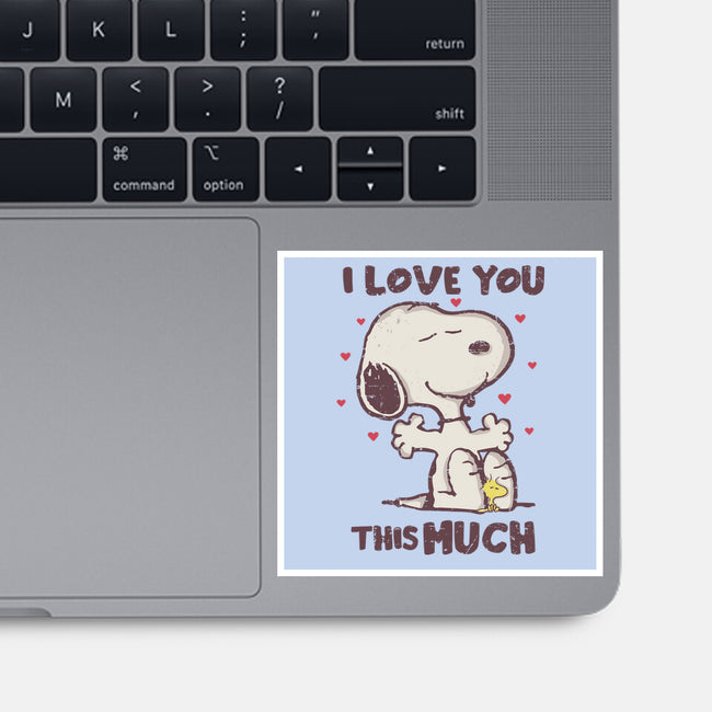 Love You This Much-none glossy sticker-turborat14