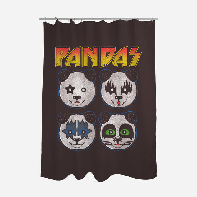 Pandas-none polyester shower curtain-turborat14