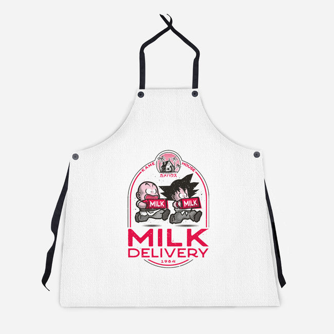Milk Delivery-unisex kitchen apron-se7te