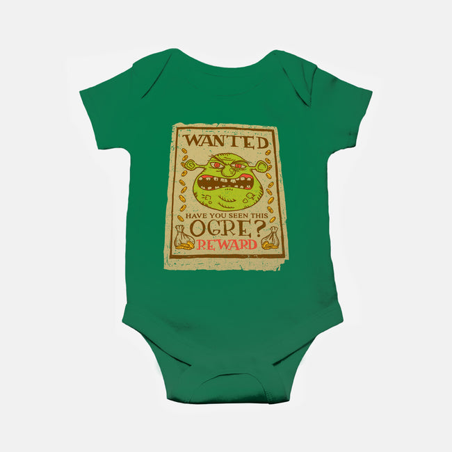 Wanted Ogre-baby basic onesie-dalethesk8er