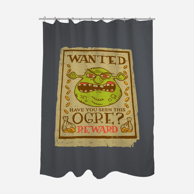 Wanted Ogre-none polyester shower curtain-dalethesk8er