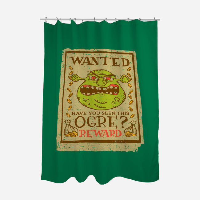 Wanted Ogre-none polyester shower curtain-dalethesk8er