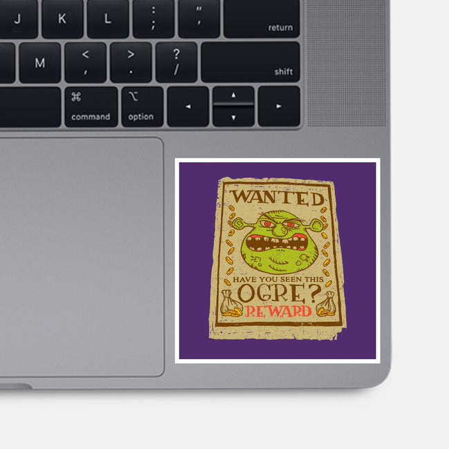 Wanted Ogre-none glossy sticker-dalethesk8er