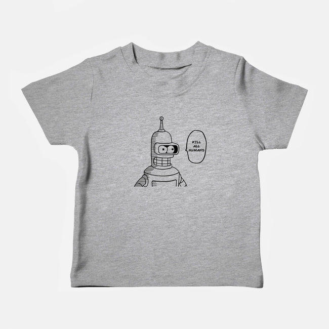 One Beer Bot-baby basic tee-Melonseta