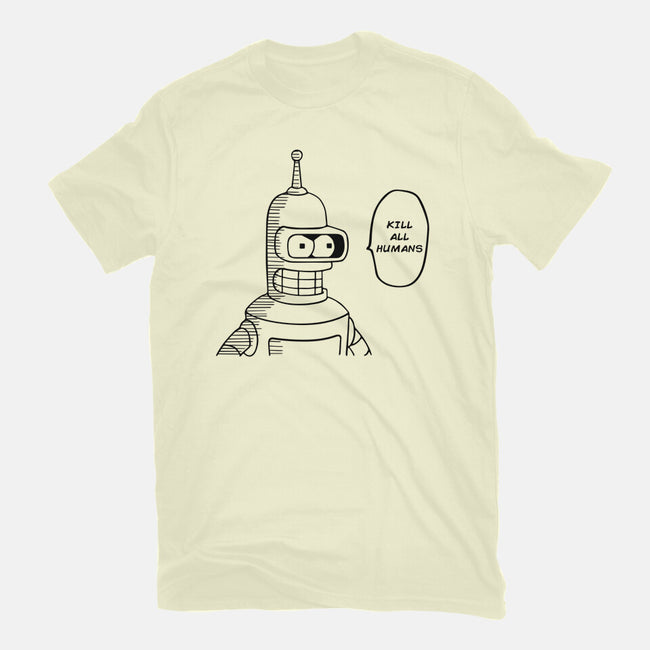 One Beer Bot-mens basic tee-Melonseta