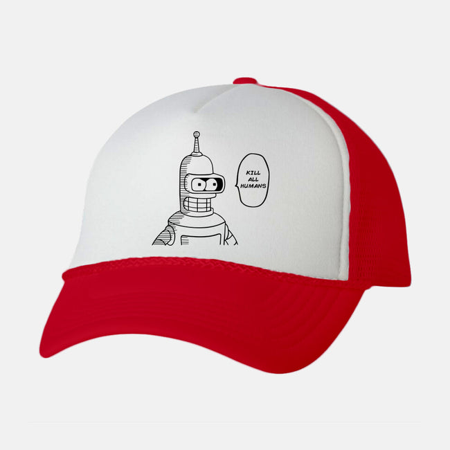 One Beer Bot-unisex trucker hat-Melonseta