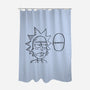 One Science Man-none polyester shower curtain-Melonseta