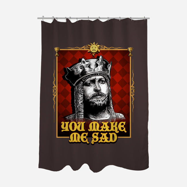 You Make Me Sad-none polyester shower curtain-daobiwan