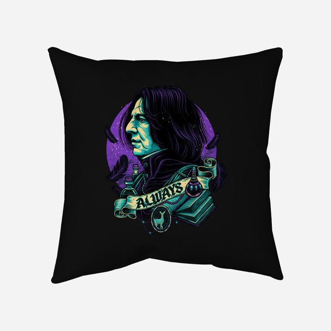 The Potions Professor-none removable cover w insert throw pillow-glitchygorilla