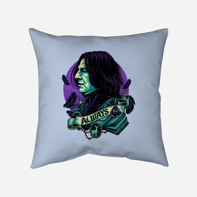 The Potions Professor-none removable cover w insert throw pillow-glitchygorilla
