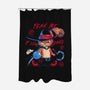 Fear Me-none polyester shower curtain-estudiofitas