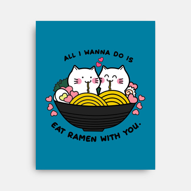 Eat Ramen With You-none stretched canvas-bloomgrace28