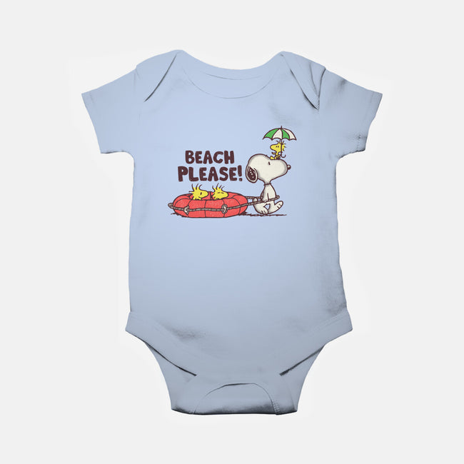 Let's Go To The Beach-baby basic onesie-turborat14