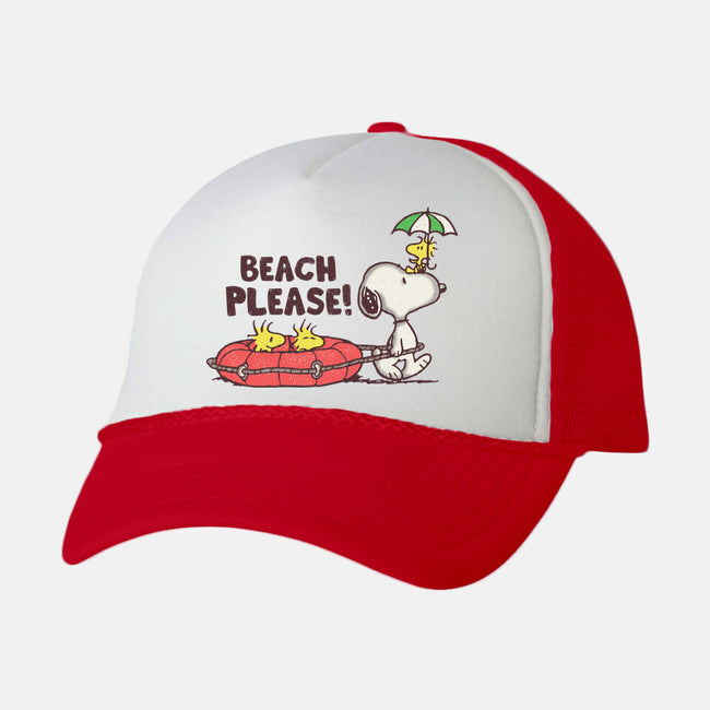 Let's Go To The Beach-unisex trucker hat-turborat14