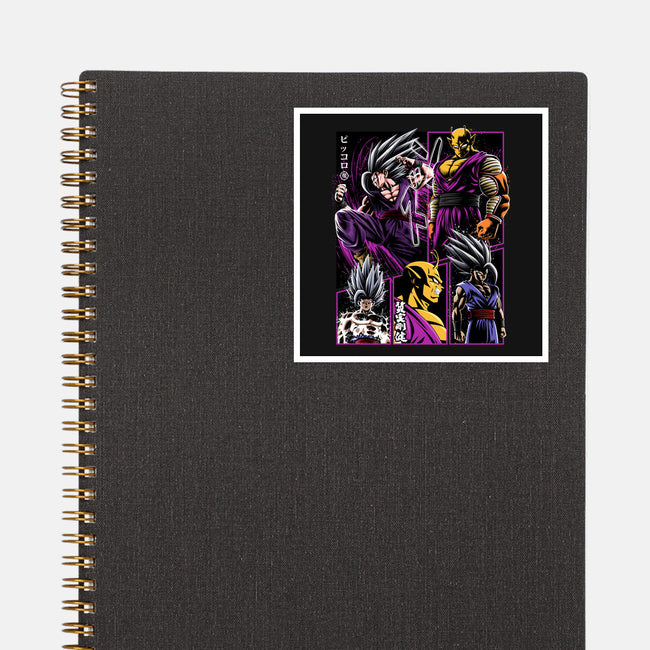 Two Beasts-none glossy sticker-albertocubatas