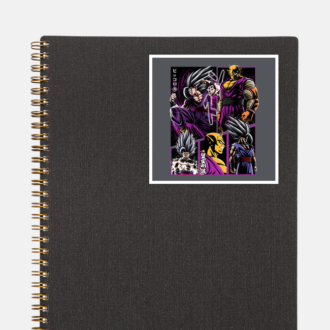 Two Beasts-none glossy sticker-albertocubatas