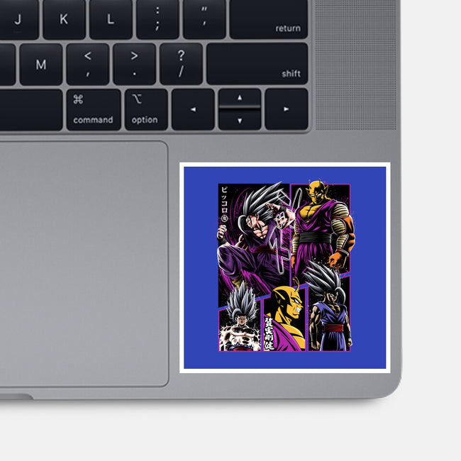 Two Beasts-none glossy sticker-albertocubatas