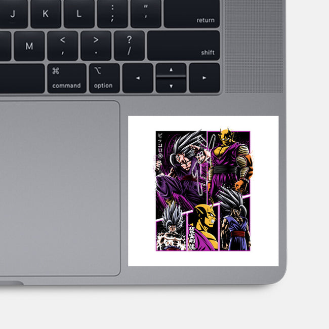 Two Beasts-none glossy sticker-albertocubatas