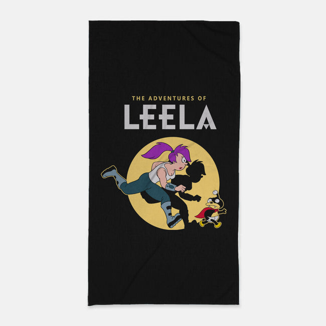 The Adventures Of Leela-none beach towel-Getsousa!