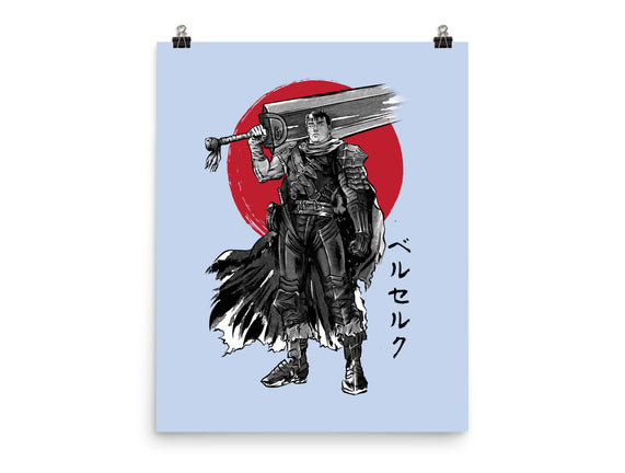Black Swordsman Sumi-e