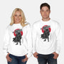 Black Swordsman Sumi-e-unisex crew neck sweatshirt-DrMonekers