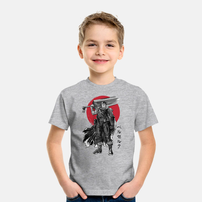 Black Swordsman Sumi-e-youth basic tee-DrMonekers