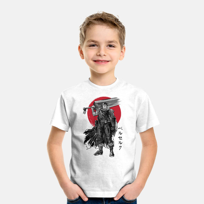 Black Swordsman Sumi-e-youth basic tee-DrMonekers