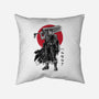 Black Swordsman Sumi-e-none removable cover w insert throw pillow-DrMonekers