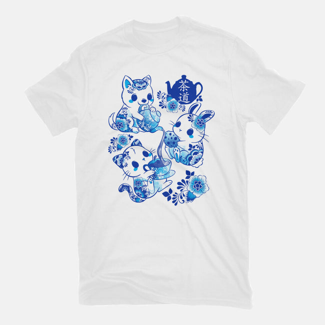 Animals Tea Ceremony-mens basic tee-ricolaa