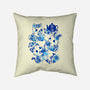 Animals Tea Ceremony-none removable cover w insert throw pillow-ricolaa
