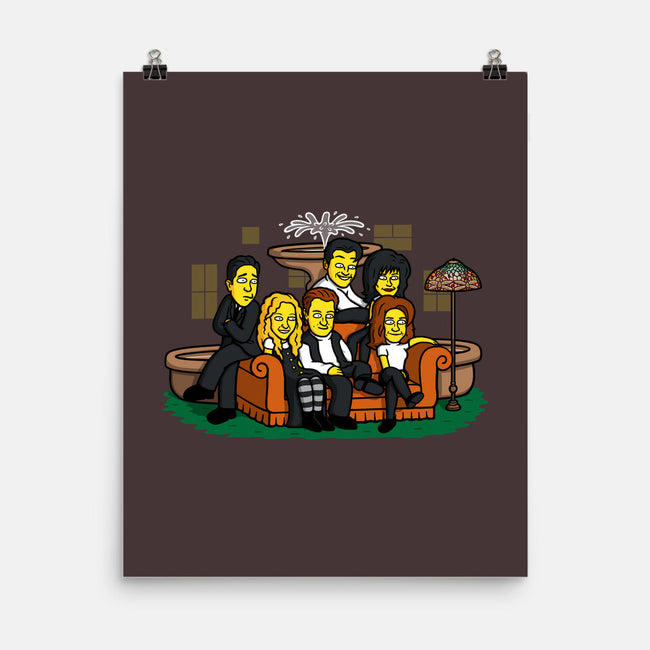 Yellow Friendship-none matte poster-Raffiti