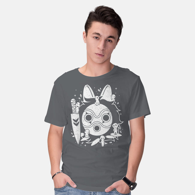 The Princess Of The Forest-mens basic tee-Eoli Studio