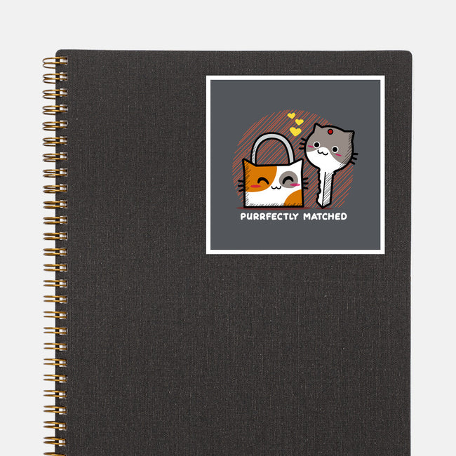 Purrfect Match-none glossy sticker-bloomgrace28