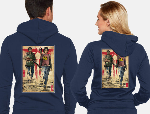 Joel And Ellie Woodblock