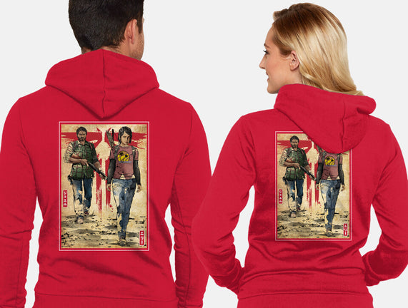 Joel And Ellie Woodblock
