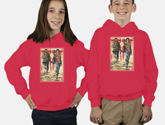 Joel And Ellie Woodblock
