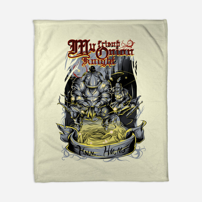 My Friend Onion Knight-none fleece blanket-Guilherme magno de oliveira