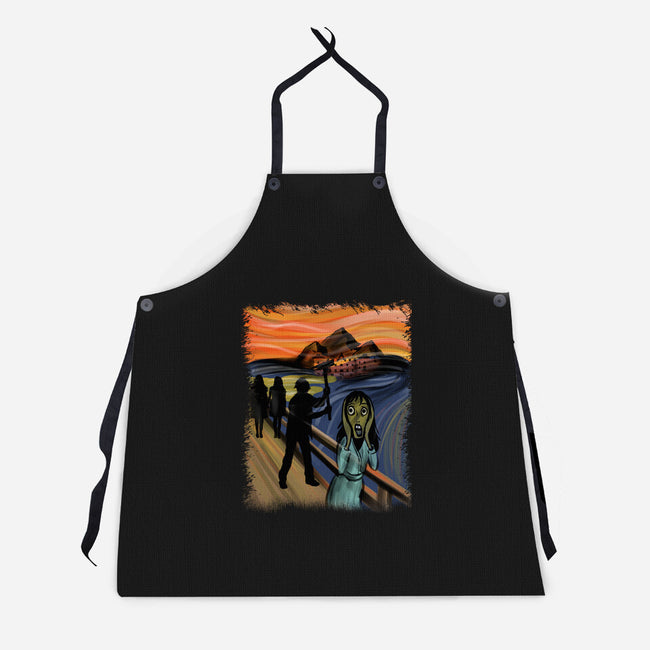 Shining Scream-unisex kitchen apron-fanfabio